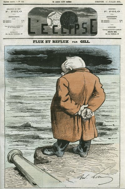 Caricatura de Adolphe Thiers (1797-1877), estadista francés. Portada en “L