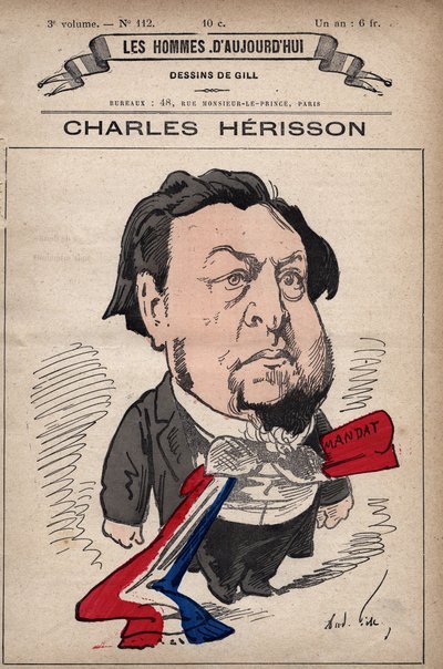 Caricatura de Charles Hérisson 1831-1893 de 