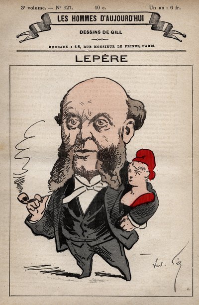 Caricatura de Charles Lepere 1823-1885 de 