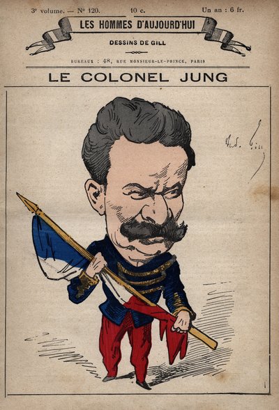 Caricatura del Coronel Théodore Jung (1833-1896) de 