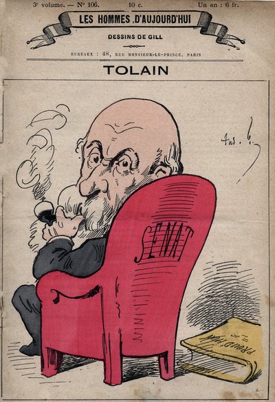 Caricatura de Henri Louis Tolain (1828-1897) político francés, de 
