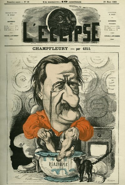 Champfleury, Jules Husson dit (1821-1889), crítico y novelista francés. Portada en 