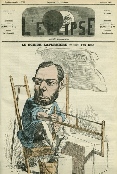 Edouard Lafferiere (1841-1901), magistrado y político francés. Portada en "L