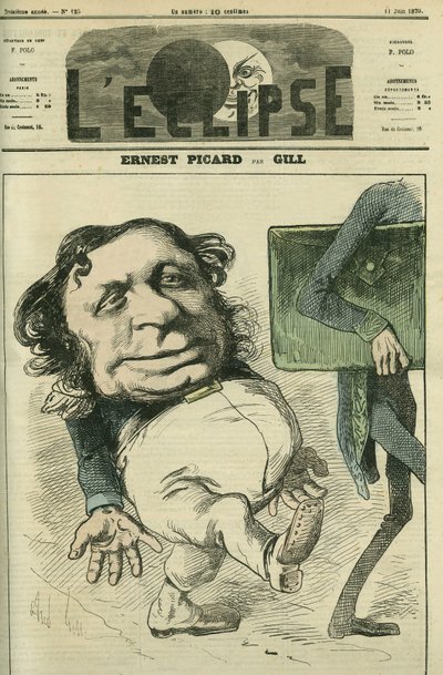Ernest Picard (1821-1877), político francés. Portada en 