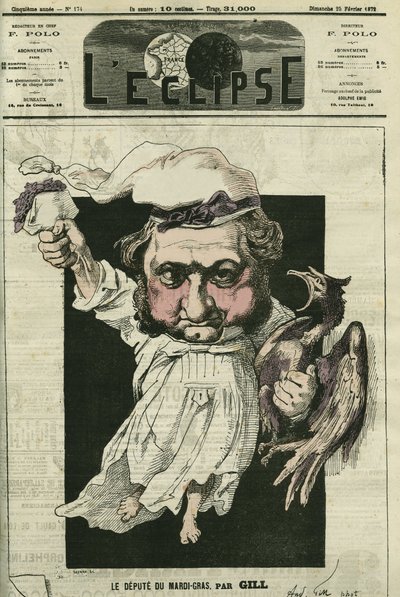 Eugene Rouher (1814-1884), político francés, líder del partido bonapartista. Portada en “L