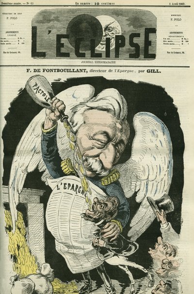F. de Fontbouillant, director de Epargne. Portada en "L
