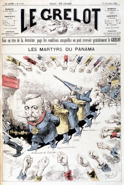 Ferdinand de Lesseps - por Gill, en “Los Hombres de Hoy”, finales del siglo XIX de Andre Gill