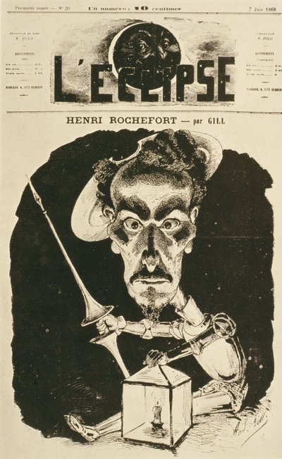 Henri Rochefort, ilustración de portada de la revista 