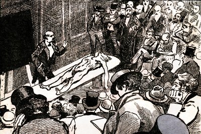 Ilustración de "Scènes de la vie de bohème" de Henri Murger (litografía) de Andre Gill