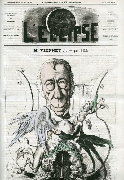 Jean-Pons-Guillaume Viennet (1777-1868), poeta, dramaturgo y político francés. Portada en “L