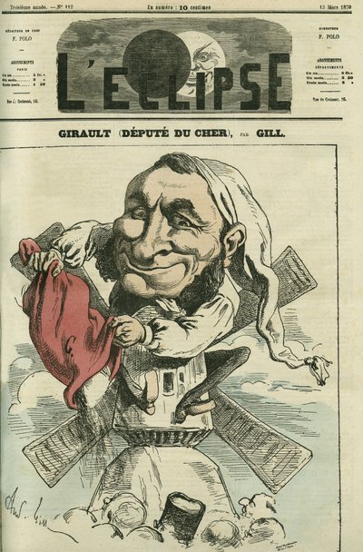 Jean Girault (1825-1909), molinero y político francés. Portada en “L