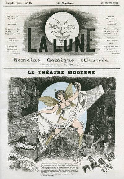 Le Theatre Moderne en París de Andre Gill