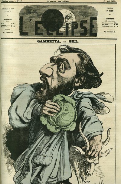 Leon Gambetta (1838-1882), político francés. Portada en “L