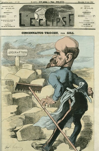 Louis-Jules Trochu (1815-1896), general y político francés. Portada en "L