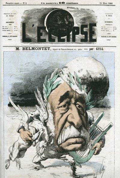 Louis Belmontet (1799-1879), poeta y político francés. Portada en 