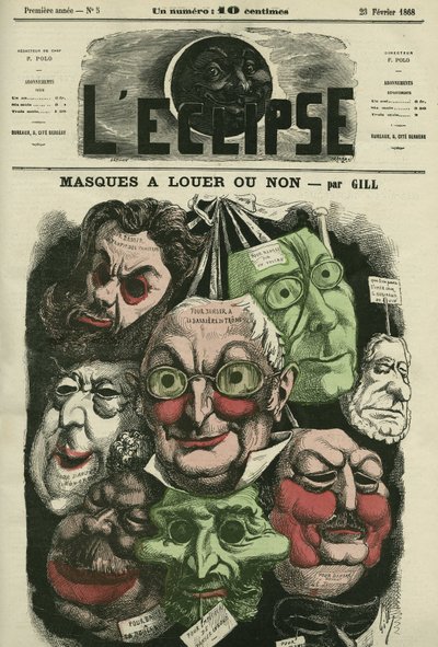 Máscaras en alquiler o no para carnaval. Portada en 