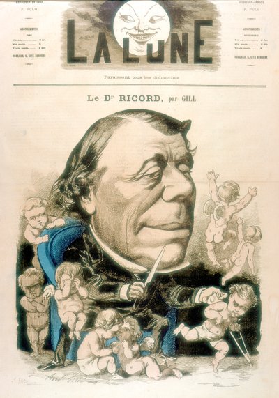 Philippe Ricord, cirujano y venereólogo francés, 1867 de Andre Gill