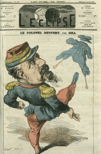 Pierre Philippe Denfert-Rochereau (1823-1878), soldado y político francés. Portada en “L