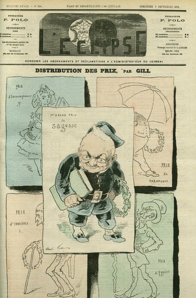 Retrato de Adolphe Thiers (1797-1877), historiador y político francés. Portada en “L