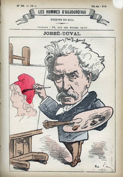 Retrato de Armand Félix Maris Jobbe-Duval Jobbe Duval (1821-1889), pintor y político francés. Caricatura por Gill, París. de Andre Gill