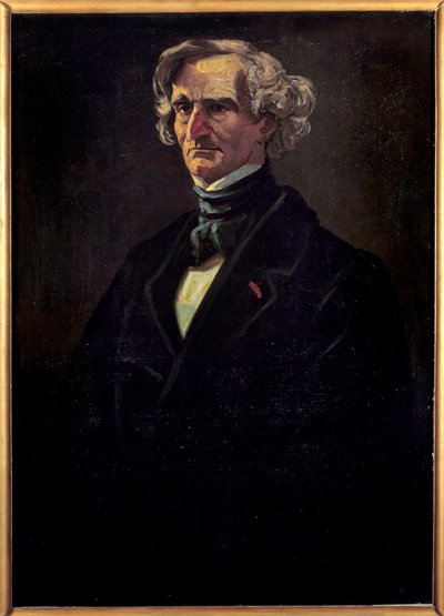 Retrato de Hector Berlioz (1803-1869), compositor francés de Andre Gill