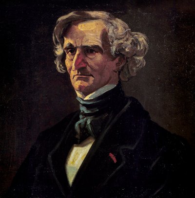 Retrato de Hector Berlioz (1803-1869), compositor francés (detalle) de Andre Gill
