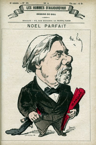 Retrato de Noel Parfait de Andre Gill