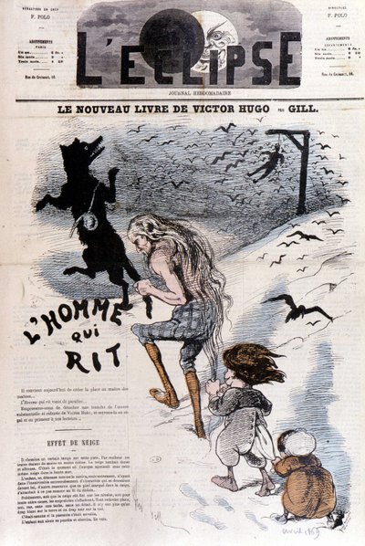 El hombre que ríe Victor Hugo - por Gill, en “L