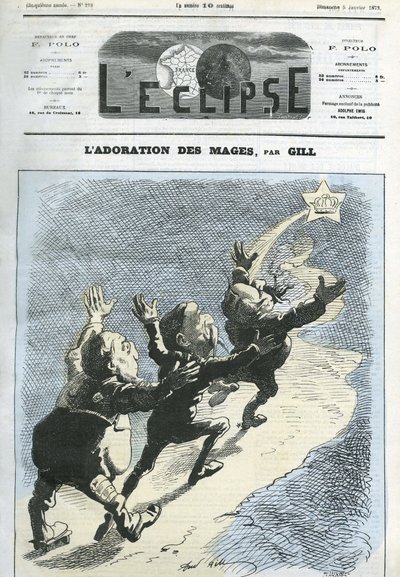 La adoración de los Magos, el Duque de Broglie (1821-1901), el Presidente Mac-Mahon (1808-1893), Henri d