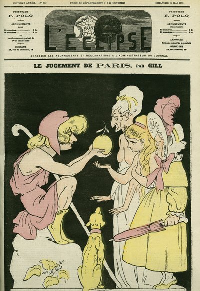 El juicio de París, que elige la República sobre el Imperio y la Monarquía. Portada en 