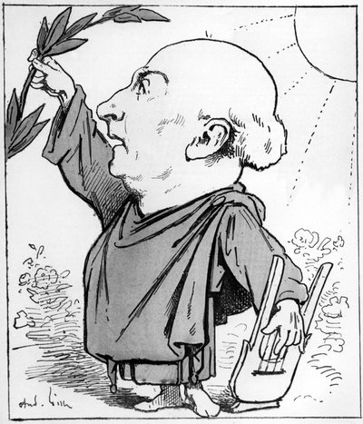 Theodore de Banville (1823-1891) Escritor francés de Andre Gill