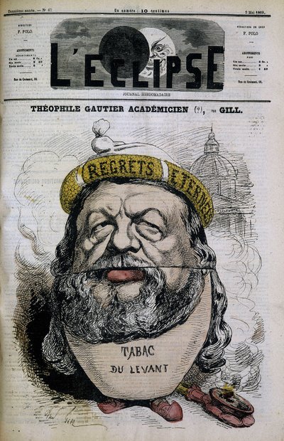 Théophile Gautier - por Gill, en "L