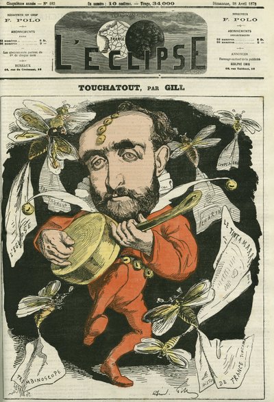 Touchatout, autor de "Histoire de France tintamarresque" y "Trombinoscope". Portada en "L