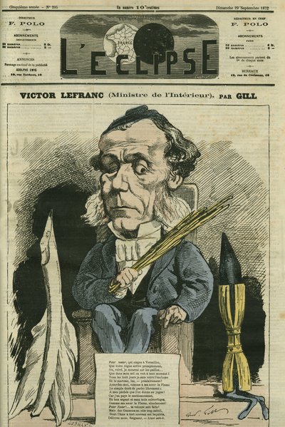 Victor Lefranc (1809-1883), político francés. Portada en “L