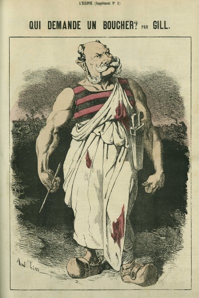 ¿Quién pide un carnicero?, caricatura de Guillermo I de Alemania (1797-1888), ganador de la Guerra de 1870. en “L