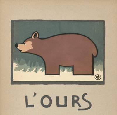 Ilustración infantil de un oso de L