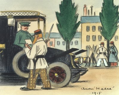 Taxis durante la Batalla del Marne de Andre Helle