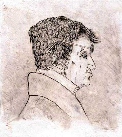 André Marie Ampere, autorretrato c. 1805-1810 (dibujo) de Andre Marie Ampere