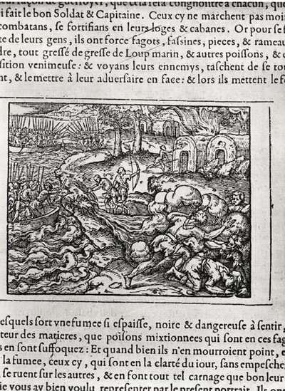 Desembarco, de Cosmographie universelle por Andre Thevet, 1575 de Andre Thevet