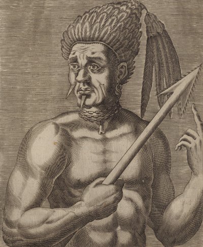 Nacolabsou, rey del Promontorio de los Caníbales de Andre Thevet
