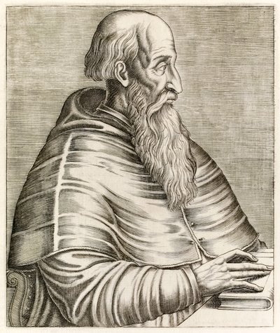 Pietro Bembo, de True Portraits por André Thévet publicado en 1584 de Andre Thevet