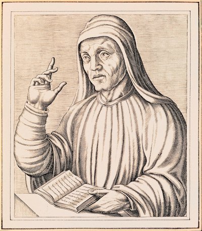 Retrato de Alcuino de Andre Thevet