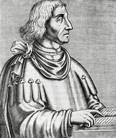 Retrato de Philippes de Commines (aprox. 1445-aprox. 1512), historiador y diplomático, grabado de Les Vrais pourtraits et Vies des Hommes illustres de Andre Thevet