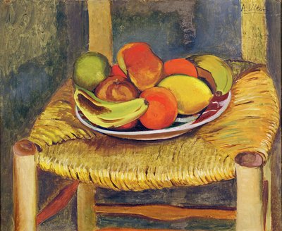 Naturaleza muerta con un taburete (óleo sobre lienzo) de Andre Utter