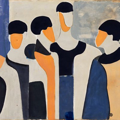 Figuras abstractas modernas de André Viana