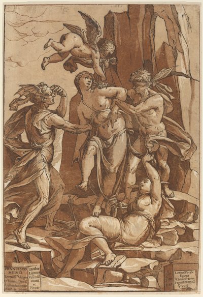 Alegoría de la virtud, 1585 de Andrea Andreani