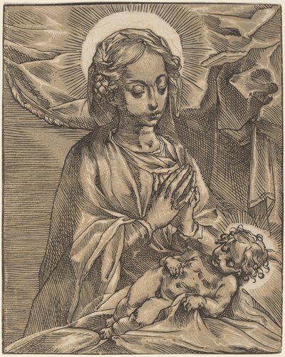 Madonna y el Niño, 1591-93 de Andrea Andreani