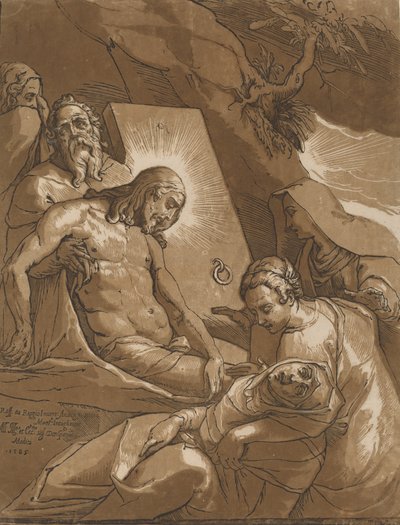 El entierro, 1585 de Andrea Andreani