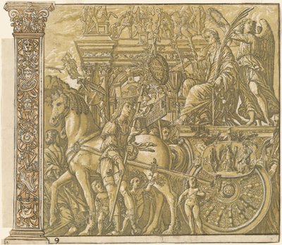 El triunfo de Julio César [no.9 más 2 columnas], 1599 de Andrea Andreani