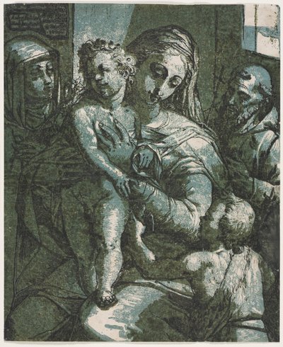Virgen y Niño con San Juan, Santa Catalina de Siena y San Francisco de Andrea Andreani
